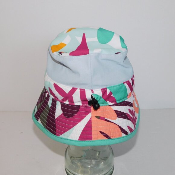 Columbia Youth o/s Multicolor Floral Ladybug sun protection beach Bucket hat - Picture 5 of 11